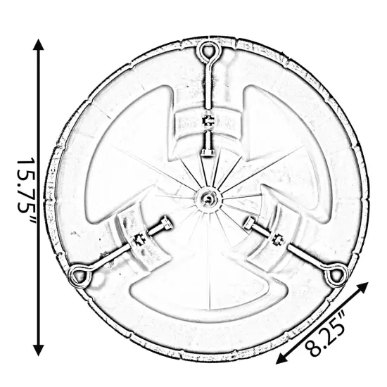Plastic Christmas Tree Stand With Screw Fastener Brown {6}