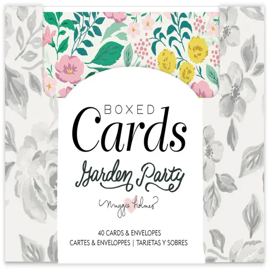 American Crafts A2 Cards W/Envelopes (4.375"X5.75") 40/Box-Maggie Holmes Garden Party {1}