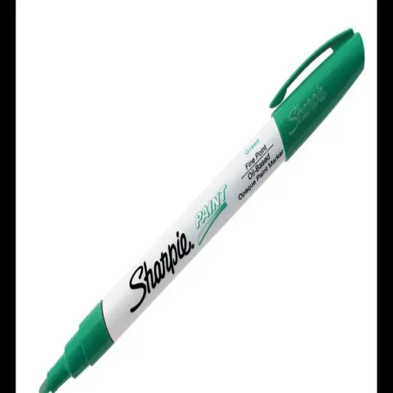 Oil-Based Paint Marker, Fine Point, Choose from 15 Different Colors Green {1}