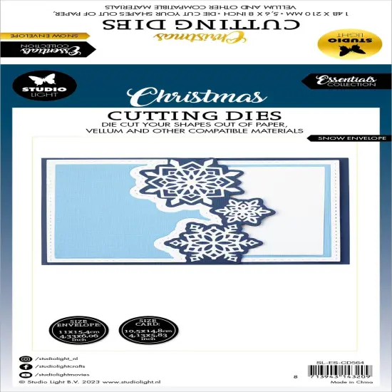 Studio Light Essentials Cutting Die-Nr. 564, Snow Envelope {2}