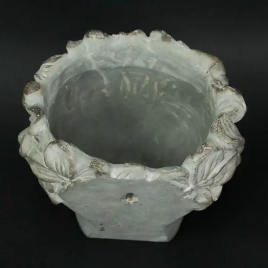 Pucker Up Concrete Head Kissing Face Mini Decorative Planter Pot 7 Inch Tall {5}