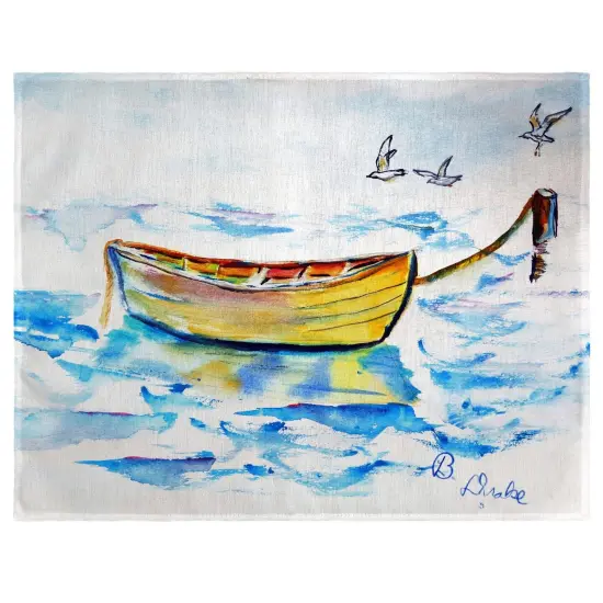 Betsy Drake Yellow Rowboat Place Mat Set of 4 {1}