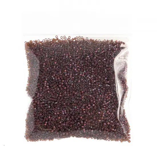 Miyuki Delica 50g Transparent Glass Beads, 11/0 Pink Topaz DB0129 {2}