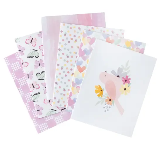American Crafts A2 Cards W/Envelopes (4.375"X5.75") 40/Box-Rainbow Avenue {3}