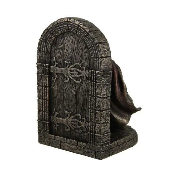 Maltese Crusader Statue in Armor Guarding Door Holding Shield & Sword Bookend {4}