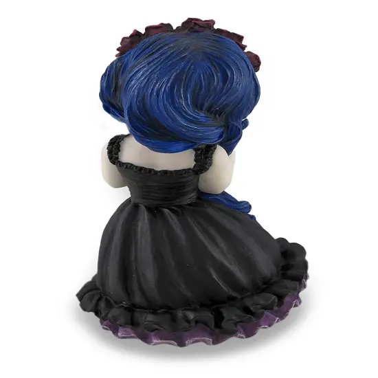 Cosplay Kids Mini Day of Dead Girl Holding Skull Statue {4}