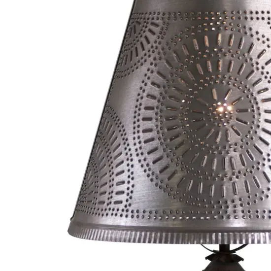 Irvins Country Tinware 14-Inch Fireside Shade with Chisel in Kettle Black {4}
