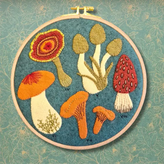 Fungi Applique Felt Kit APPFNG1O {1}