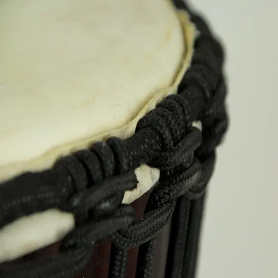 Hand Carved Wood Djembe Hand Drum 16 Inch Tall {3}
