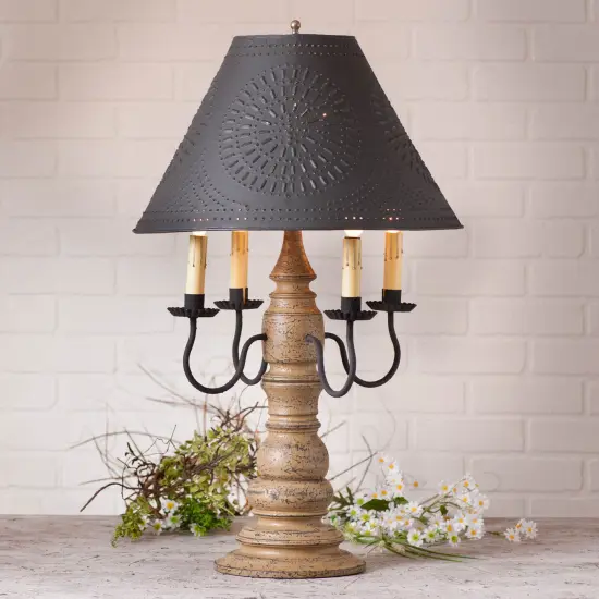Bradford Lamp in Americana Pearwood with Shade {3}