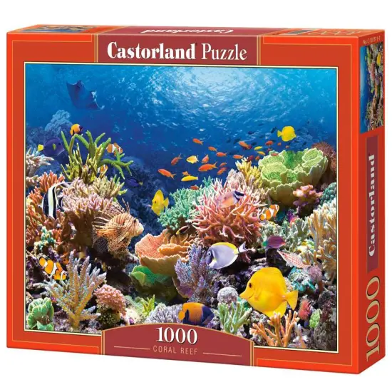 1000 Piece Jigsaw Puzzle, Coral Reef Fishes, Sealife, Ocean, Adult Puzzle, CastorlandC-101511-2 {1}