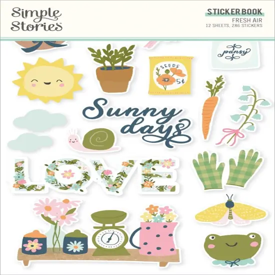 Simple Stories Sticker Book 12/Sheets-Fresh Air {1}
