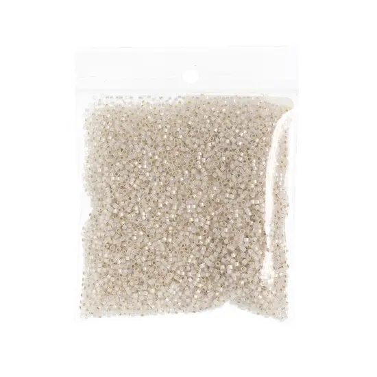 Miyuki Delica 50g Silver Lined Glass Beads, 11/0 White Opal (DB0221) {2}