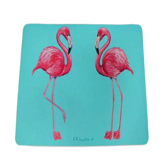Betsy Drake Colorful Pink Flamingos Comfort Floor Mat 18 In. X 26 In. {1}