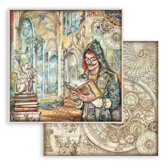 Stamperia Double-Sided Paper Pad 12"X12" 10/Pkg-Sir Vagabond In Fantasy World {4}