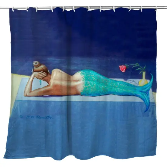 Betsy Drake Mermaid Shower Curtain {1}