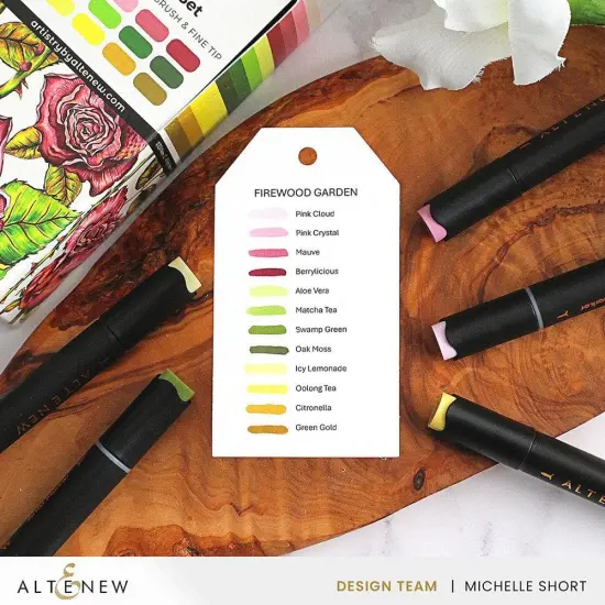 Firewood Garden Artist Alcohol Markers Set M {4}