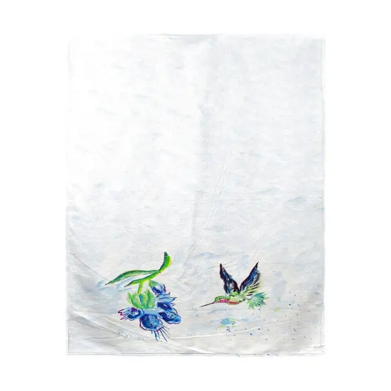 Betsy Drake Hovering Hummingbird Beach Towel {1}