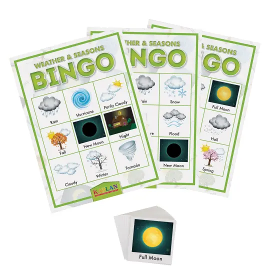 Kaplan Early Learning Company Kaplan Weather & Seasons Bingo Learning Game {3}
