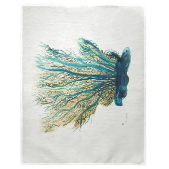 Betsy Drake Blue Coral Place Mat Set of 4 {1}