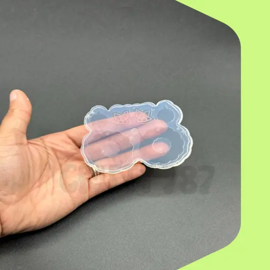 Christmas Wreath Earring Silicone Mold (c15) {4}