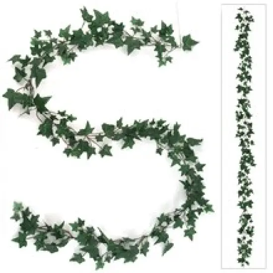 6ft Green English Ivy Garland with Realistic Silk Foliage for Indoor and Outdoor Decoration by Floral Home Artificial Flowers {4}