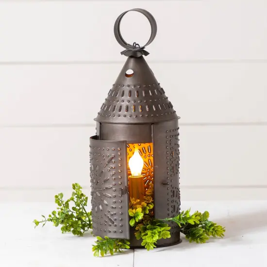 Irvins Country Tinware 15-Inch Revere Lantern in Kettle Black {5}