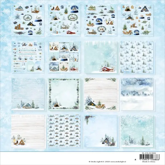 Studio Light Essentials DIY Block Paper 32/Pkg-Nr. 60, Winter Scene {2}