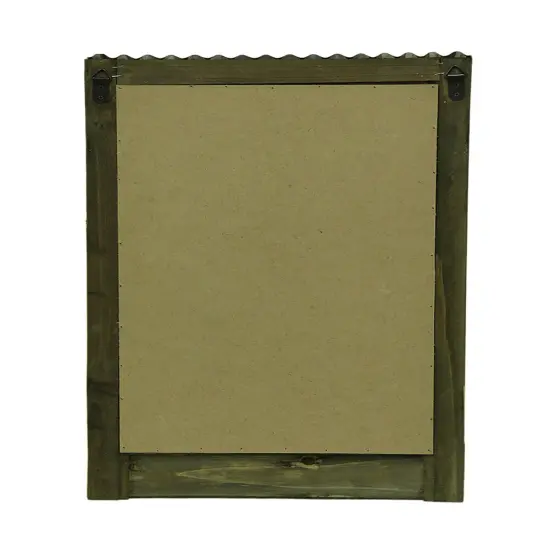 My Home Wooden Chalkboard Wall Hanging w/Shelf & Planters {4}