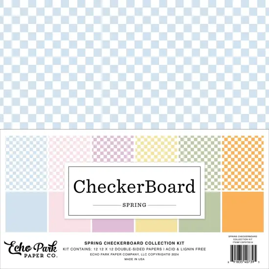 Echo Park Collection Kit 12"X12"-Spring Checkerboard {1}