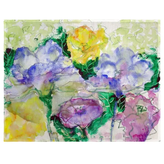 Betsy Drake Watercolor Garden Place Mat Set of 4 {1}
