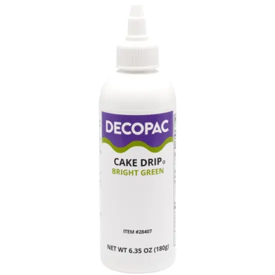 Bright Green Cake Drip {1}