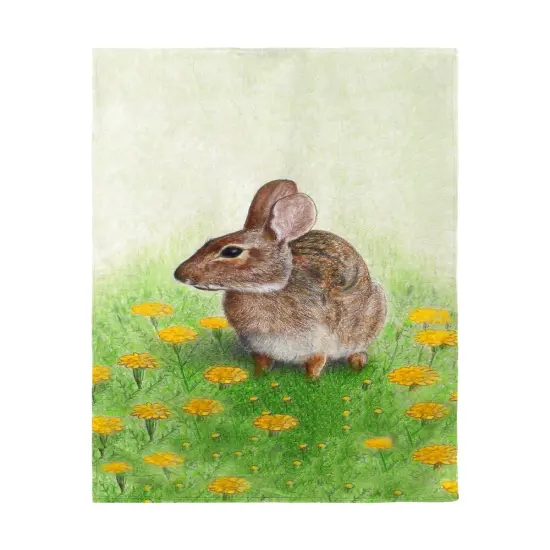 Betsy Drake Rabbit Left Beach Towel Multicolor {1}