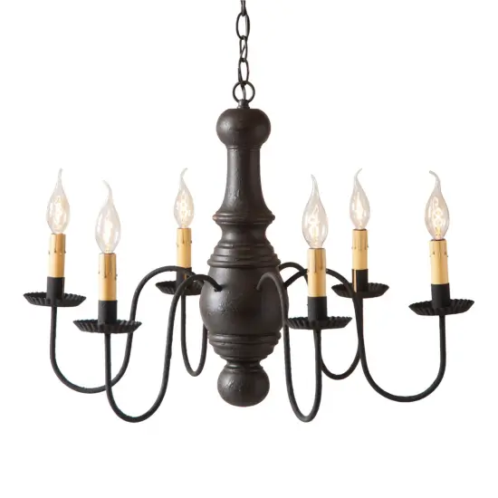 Maple Glenn Chandelier in Black {1}