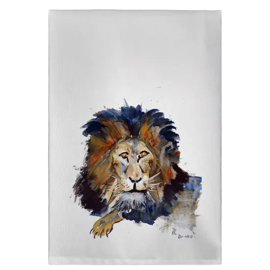 Betsy Drake Lion Guest Towel {1}