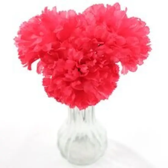 5" Fuchsia Carnation Picks - 100-Pack, Artificial Flowers, Crafting Decor - Ideal for Bouquets, Centerpieces - Perfect for Events, Floral Home by Artificial Flowers {2}