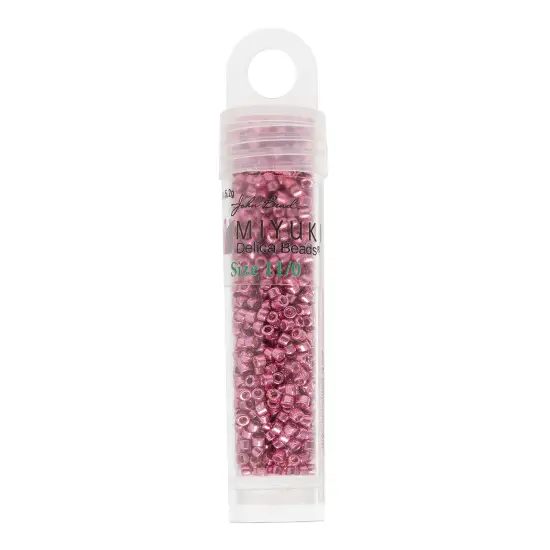 Miyuki Delica 5.2g Duracoat Galvanized Glass Beads, 11/0 Hot Pink DB1840 {2}