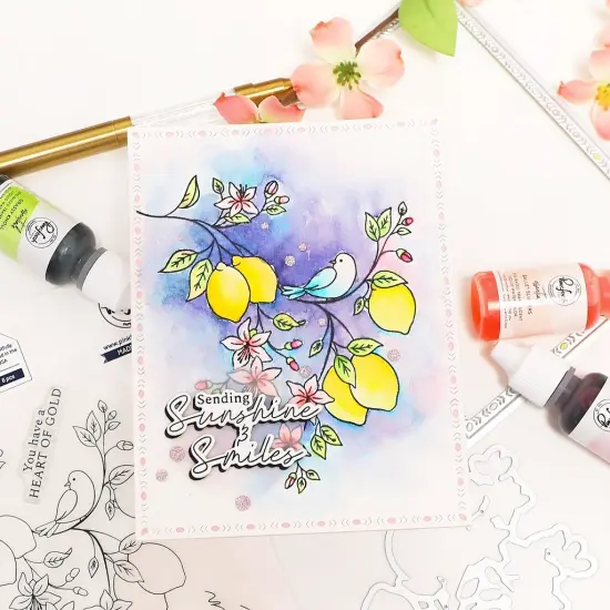 Pinkfresh Studio Stencils 4.25"X5.5"-Heart Of Gold {3}