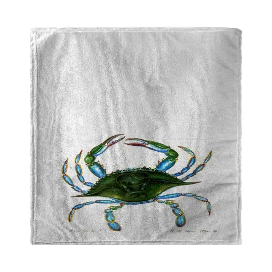 Betsy Drake Blue Crab - Female Kitchen Towel {1}
