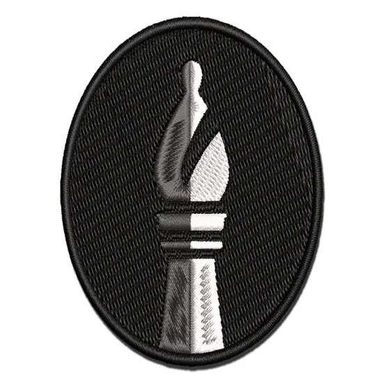 Chess Piece White Bishop Multi-Color Embroidered Iron-On or Hook & Loop Patch Applique {1}