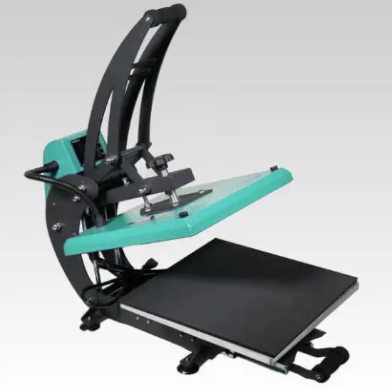 15 x 15 WALAPress Manual Heat Press Teal V3.2 Clamshell Heat Press Digital Heat Press Machine {1}