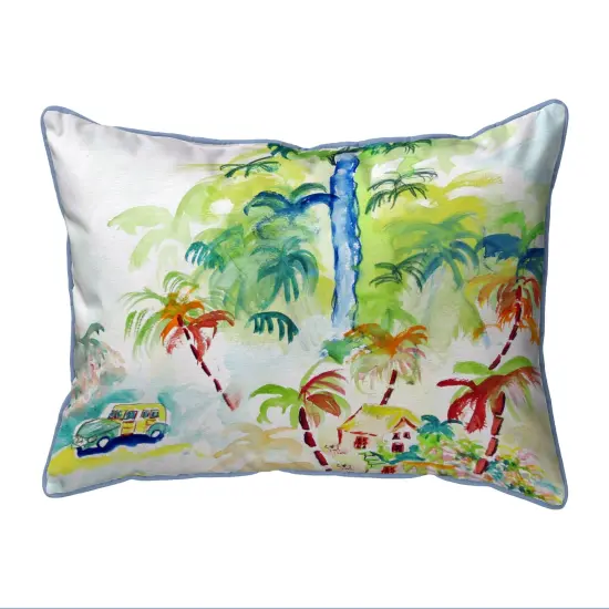 Betsy Drake Colorful Palms Small Pillow 11x14 {1}