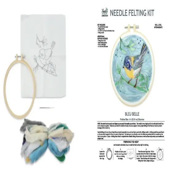 Fabric Editions Needle Felting Kit 6" Round {3}