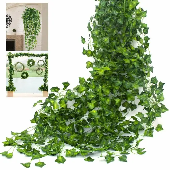 6 PACK 6.5 Ft Artificial Hanging Garland Ivy Leaves Plants Vines Home Decor {1}