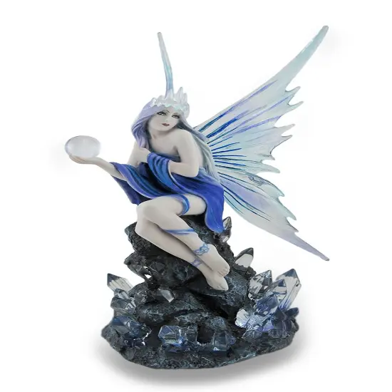 Anne Stokes Blue and Purple Stargazer Fairy Statue {1}