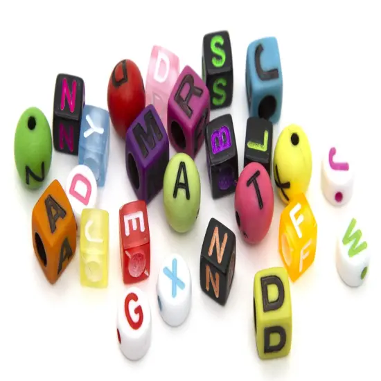 CousinDIY Alphabet Bead Mix-Neon {5}