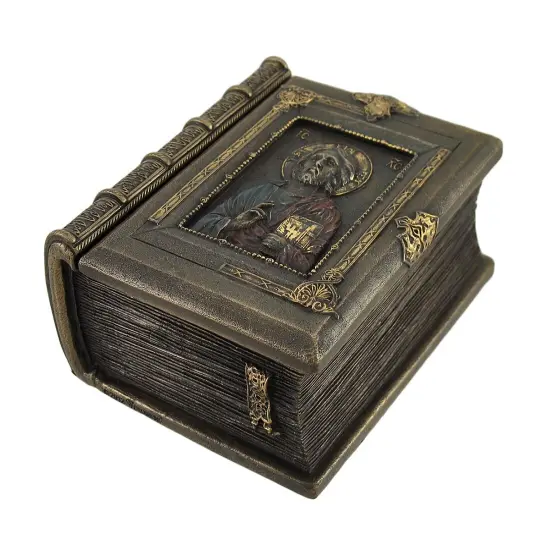 Christ Pantocrator Book Shaped Trinket Box {3}