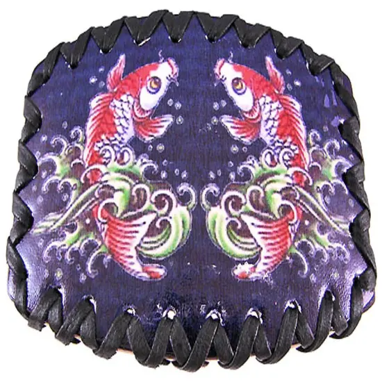 Tattoo Koi Fish Black Leather Belt Buckle Strength {1}