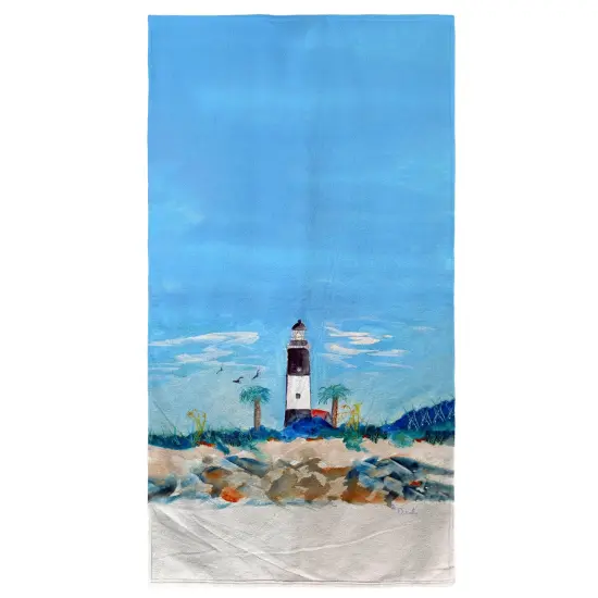 Betsy Drake Tybee Lighthouse, GA Beach Towel Multicolor {1}
