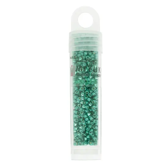 Miyuki Delica 5.2g Duracoat Galvanized Glass Beads, 11/0 Emerald Green DB2506 {2}